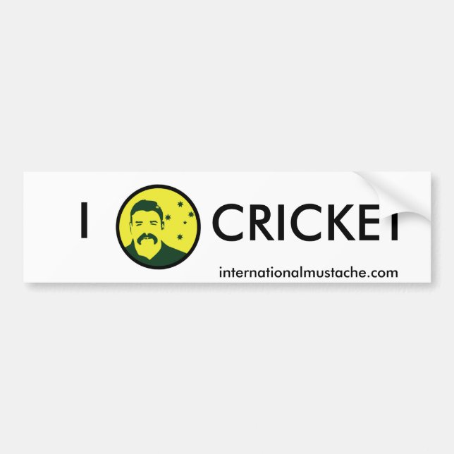Australiensisk Cricketer Bildekal (Framsidan)