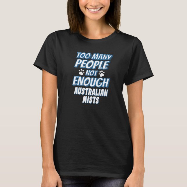 Australiensisk dimma katt som säger introvert t shirt (Framsida)