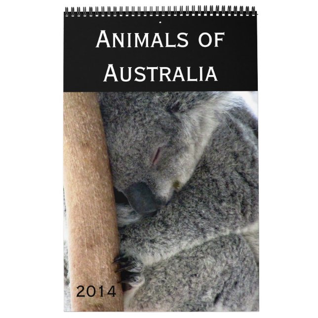 australiensisk djurfotografi 2014 kalender (Omslag)
