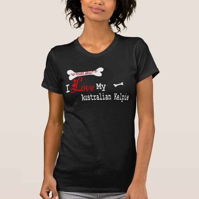 Australiensisk dräkt för Kelpie (jag älskar) T-shirt (Framsida)