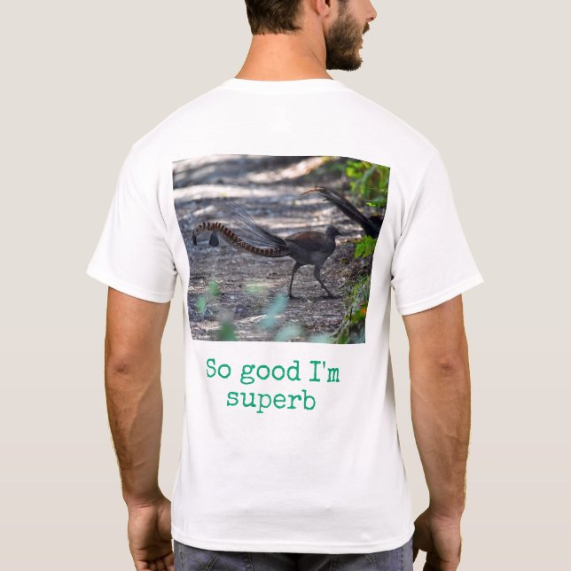 Australiensisk fågeltryck t-shirt (Baksida)
