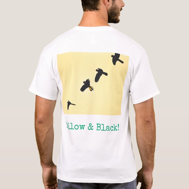 Australiensisk fågeltryck t-shirt (Baksida)