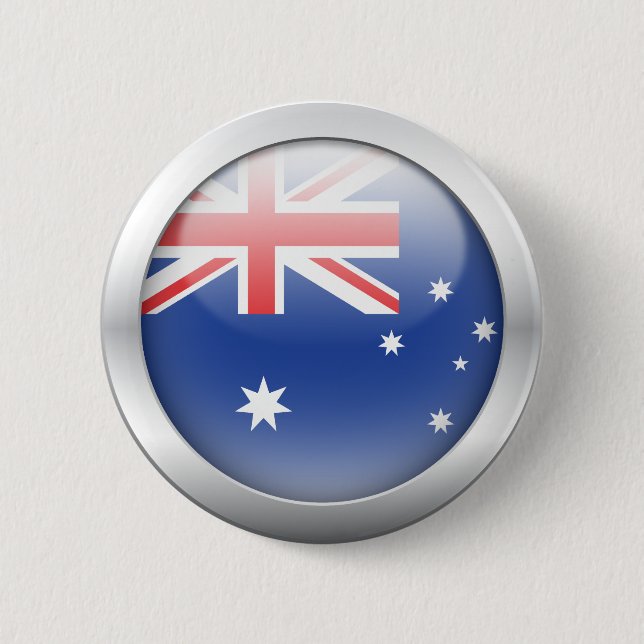 Australiensisk flagga i Orb Knapp (Framsida)