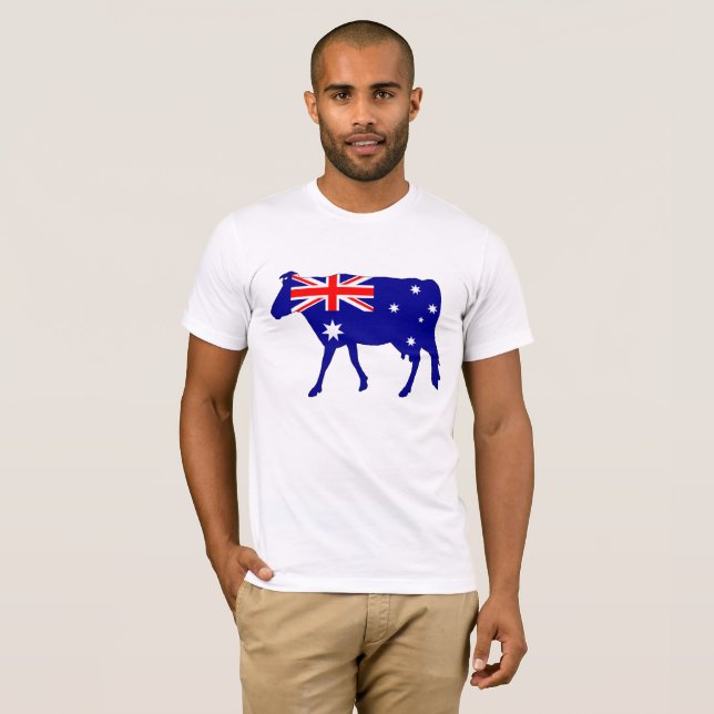 Australiensisk flagga - ko tee (Hel framsida)