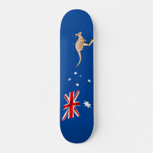 Australiensisk flagga mini skateboard bräda 18,5 cm