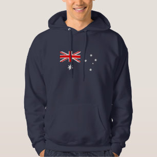 Australiensisk flagga (minus- blått) sweatshirt