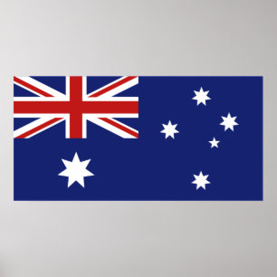 Australiensisk flagga poster