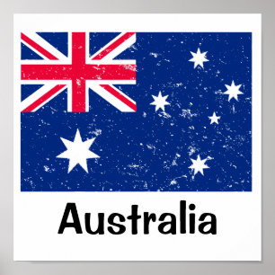 Australiensisk flagga poster