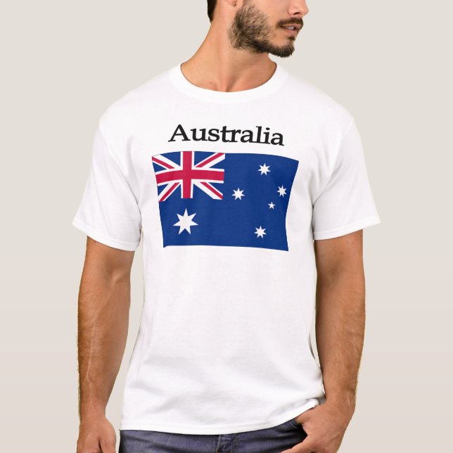 Australiensisk flagga t-shirt (Framsida)