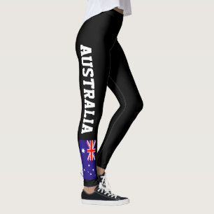 Australiensisk flaggadamasker för leggings
