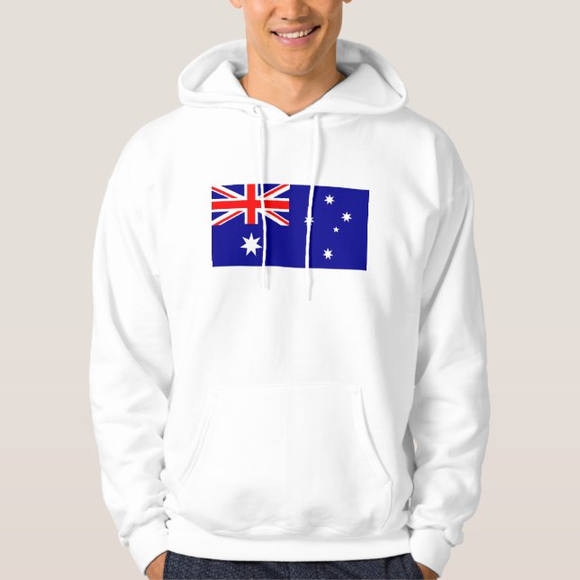 Australiensisk flaggadesign tröja med luva (Framsida)