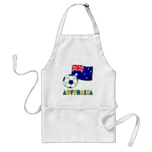 Australiensisk fotboll och flagga förkläde