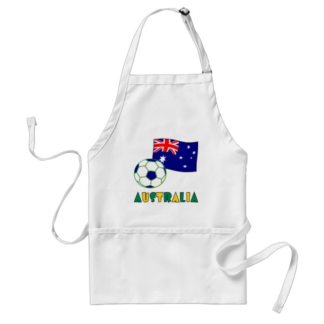 Australiensisk fotboll och flagga förkläde (Framsidan)