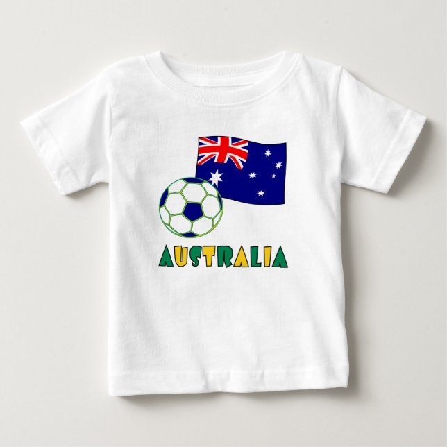 Australiensisk fotboll och flagga tröja (Framsida)