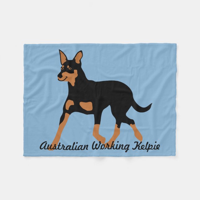 Australiensisk funktionsduglig Kelpie Fleecefilt (Framsidan (Horisontell))