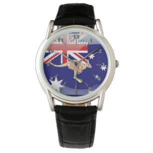 Australiensisk glansig flagga armbandsur