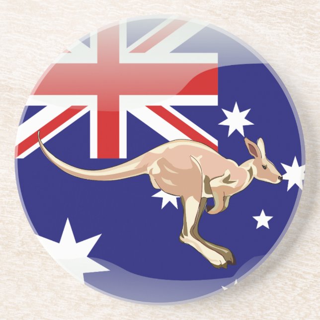 Australiensisk glansig flagga underlägg sandsten (Framsidan)
