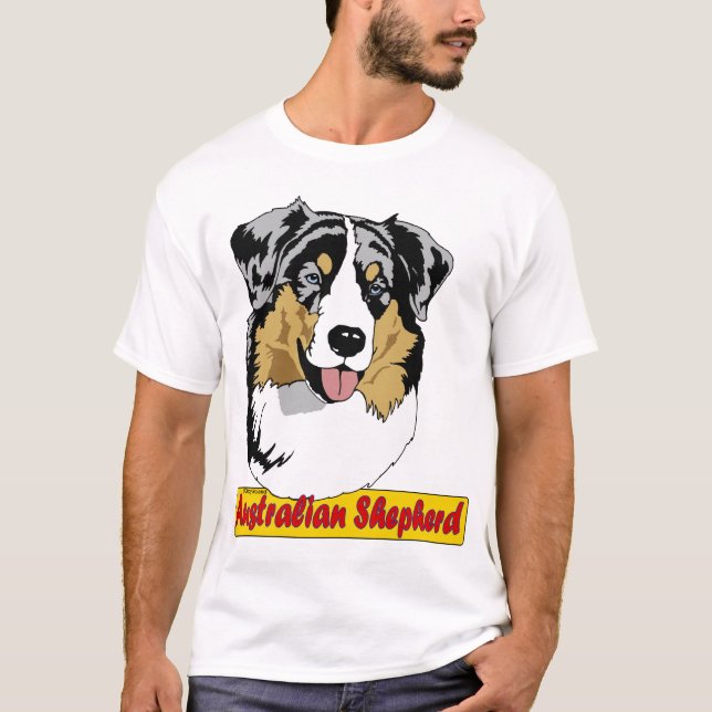 Australiensisk Herdeblåttmerle T-shirt (Framsida)