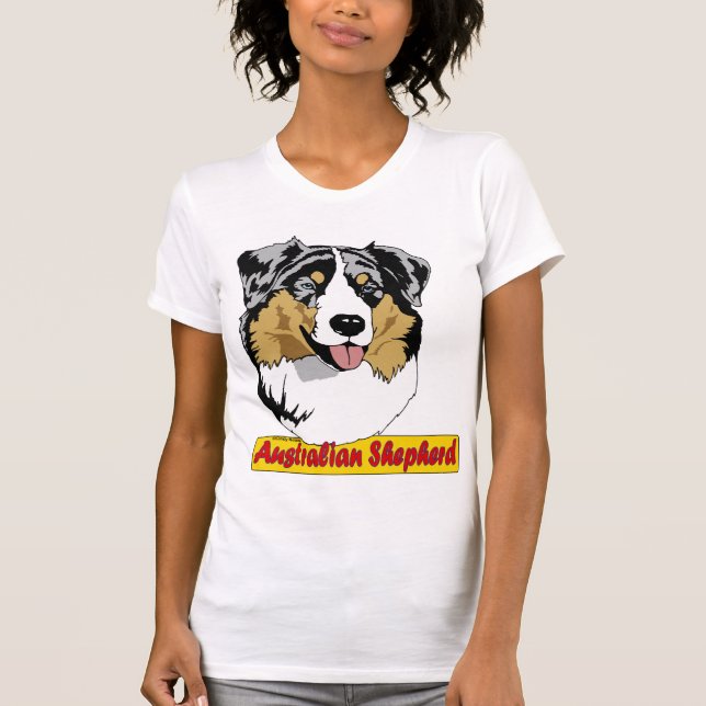 Australiensisk Herdeblåttmerle Tee (Framsida)