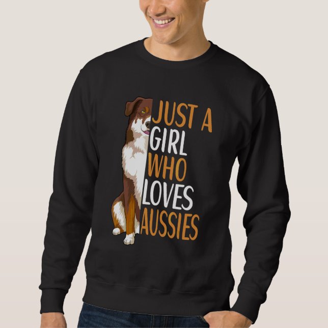 Australiensisk herdehund Aussie ägare Lång Ärmad Tröja (Framsida)