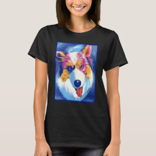 Australiensisk herdehund Husdjur Djur Målning Graf T Shirt