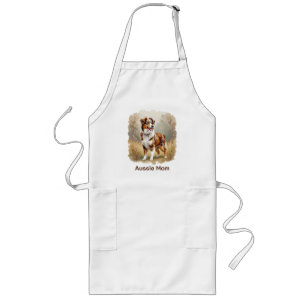 Australiensisk herdehund Röd Merle Aussie Långt Förkläde