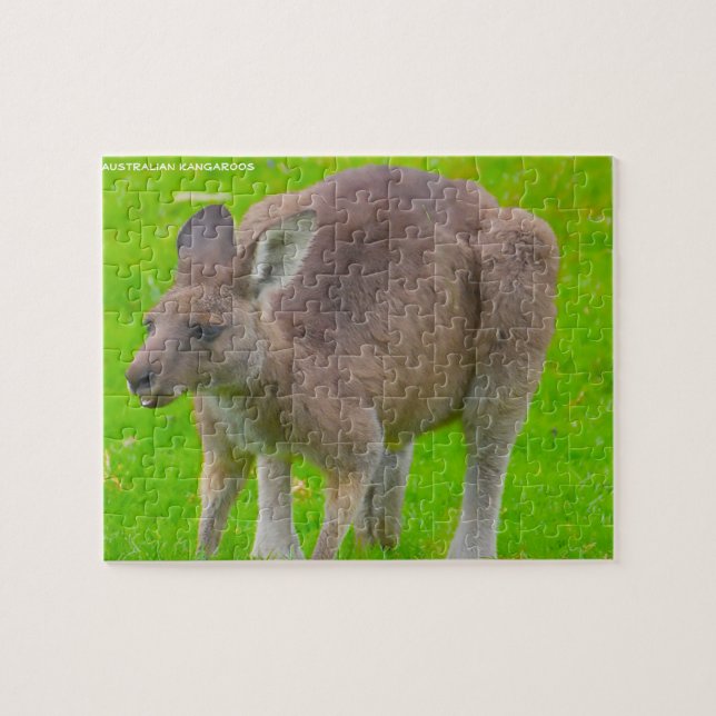 Australiensisk känguru pussel (Horisontell)