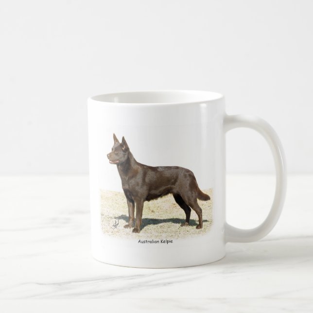 Australiensisk Kelpie 9P21D-247 Kaffemugg (Höger)