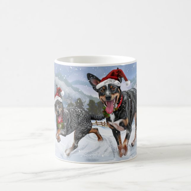 Australiensisk Kelpie jul Kaffemugg (Center)
