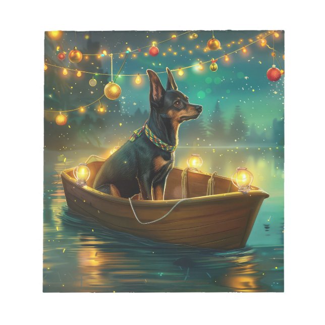 Australiensisk Kelpie Julfirande Seglats Anteckningsblock (Framsida)