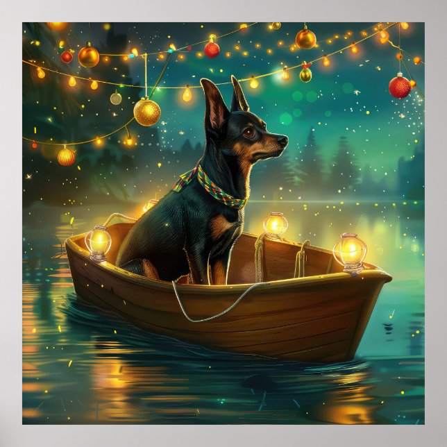 Australiensisk Kelpie Julfirande Seglats Poster (Framsidan)