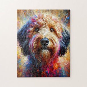 Australiensisk Labradoodle Hund Akryltryck Pussel