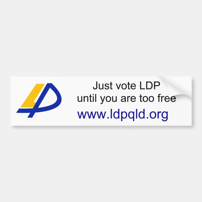 Australiensisk LDP-klistermärke Bildekal (Framsidan)
