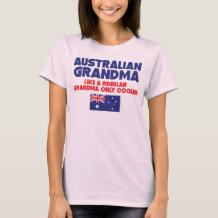 Australiensisk mormornågot liknande en kuttrande t shirt