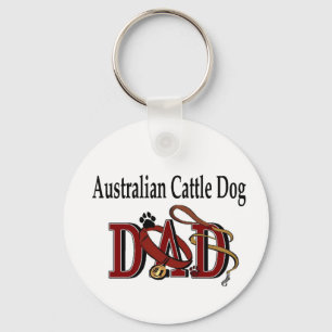 Australiensisk Nötboskap Hund Pappagåvor Nyckelring