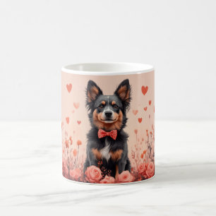 Australiensisk Nötkreatur med Rosor - Alla Hjärtan Kaffemugg
