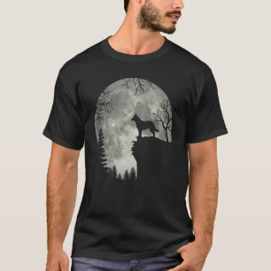 Australiensisk Nötkreatur Och Mån Halloween Hallow T Shirt