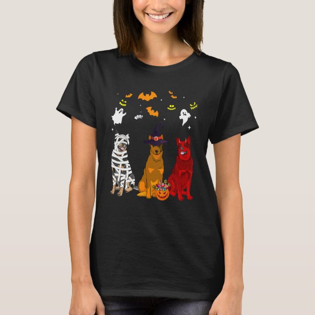 Australiensisk nötkreaturshund t shirt (Framsida)