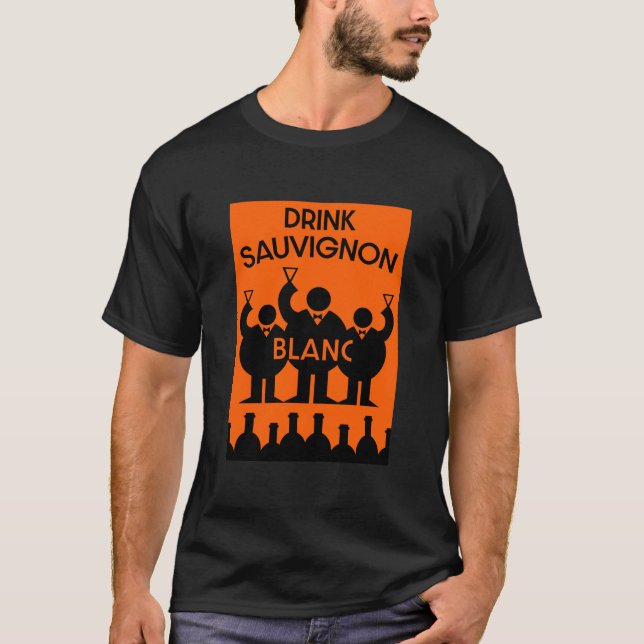 Australiensisk Sauvignon Blanc-vin-drickare   T Shirt (Framsida)