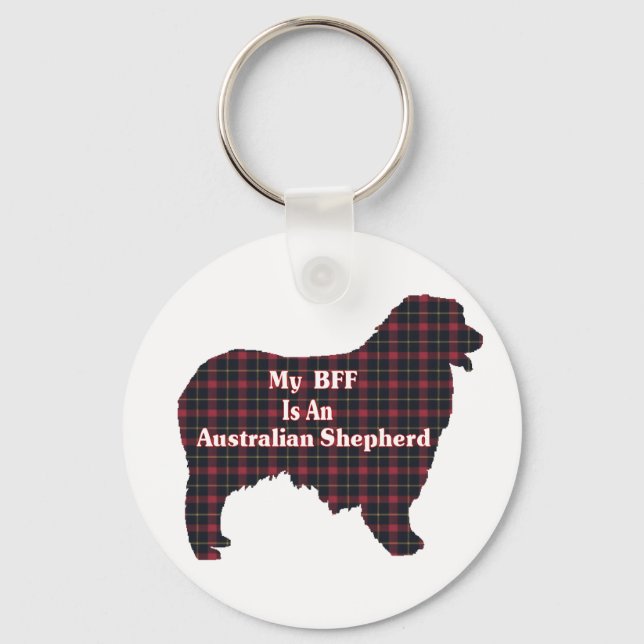 Australiensisk Shepherd-presenter Nyckelring (Framsida)