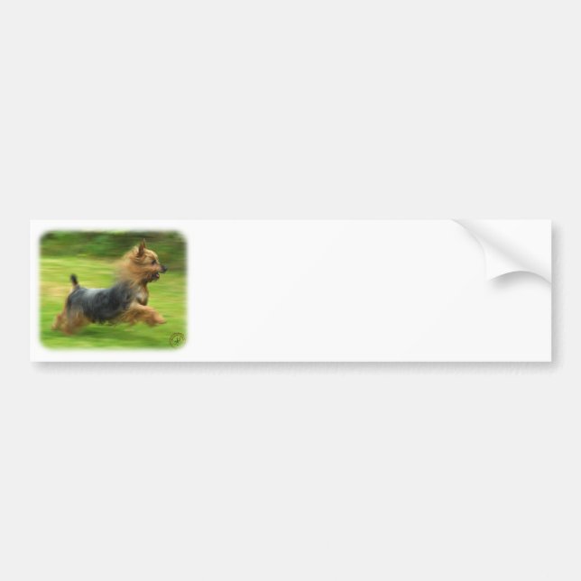 Australiensisk silkeslen Terrierdesign Bildekal (Framsidan)