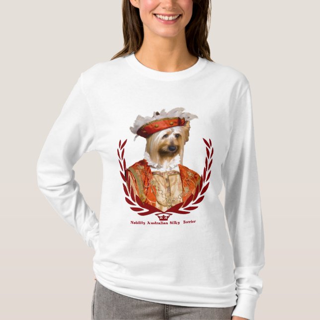 Australiensisk silkeslen TerrierT-tröjaNobility T-shirt (Framsida)