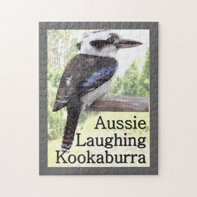 Australiensisk skratta Kookaburra Bird. Pussel (Vertikal)