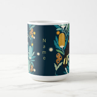 Australiensisk svart kakadua & Banksia specialmugg Kaffemugg