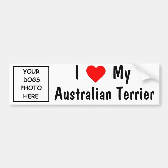 Australiensisk Terrier Bildekal (Framsidan)