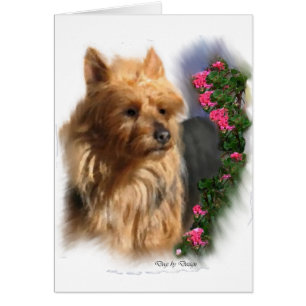 Australiensisk Terrier Konst Gåvor Hälsningskort