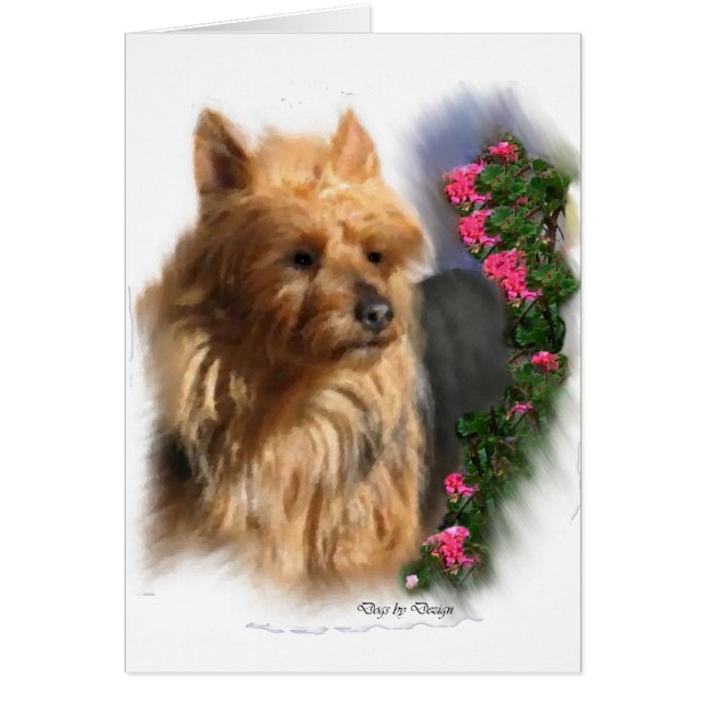 Australiensisk Terrier Konst Gåvor Hälsningskort (Framsidan)