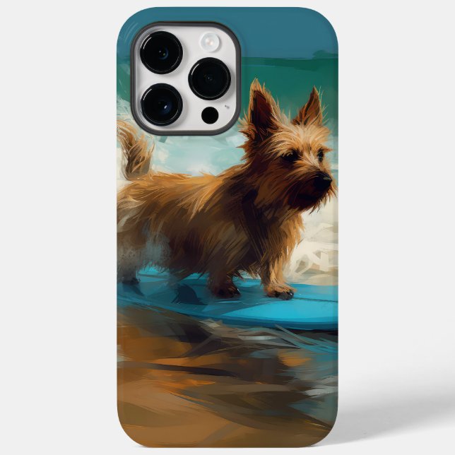 Australiensisk terrier strand surfing målning (Baksida)