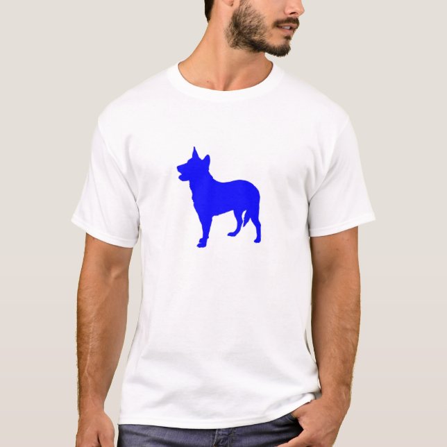 Australiensiska blått Heeler Tee (Framsida)