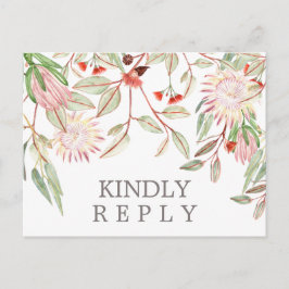 Australiensiska blommor rustika bröllop matchande  vykort